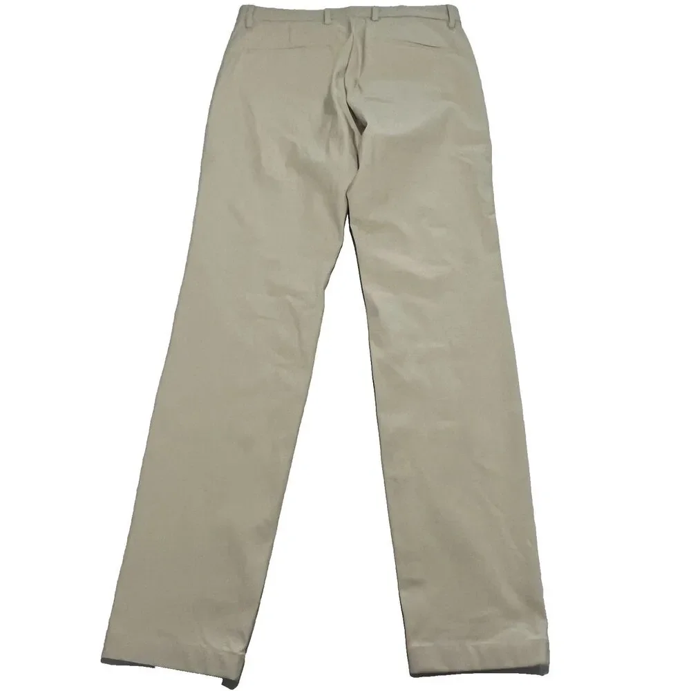 Theory Zaine Bistretch Chino Khaki Pants Size 30x32 New Sand NWT Flaws